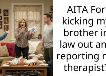 AITA For kicking my brother in law out and reporting my ther***st?