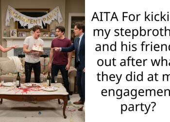 AITA For kicking my stepbrother and his friends out after what they did at my engagement party?