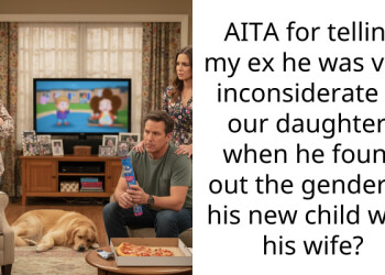 AITA for telling my ex he was very inconsiderate of our daughters when he found out the gender of his new child with his wife?
