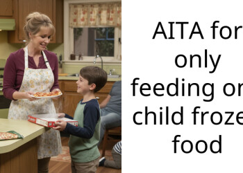 AITA for only feeding one child frozen food