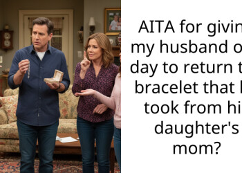 AITA for giving my husband one day to return the bracelet that he took from his daughter’s mom?