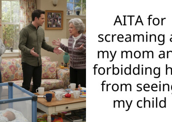 AITA for screaming at my mom and forbidding her from seeing my child
