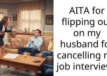 AITA for flipping out on my husband for cancelling my job interview?