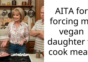 AITA for forcing my vegan daughter to cook meat?
