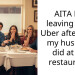 AITA For leaving in an Uber after what my husband did at the restaurant?