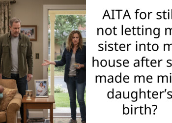 AITA for still not letting my sister into my house after she made me miss daughter’s birth?