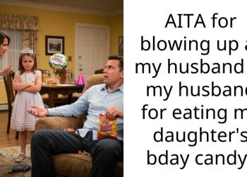 AITA for blowing up at my husband at my husband for eating my daughter’s bday candy?