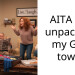 AITA For unpacking my GF’s towel