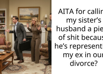 AITA for calling my sister’s husband a piece of shit because he’s representing my ex in our divorce?