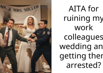 AITA for ruining my work colleagues wedding and getting them arrested?