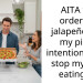 AITA for ordering jalapeños on my pizza intentionally to stop my wife eating it?