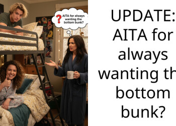 UPDATE: AITA for always wanting the bottom bunk?