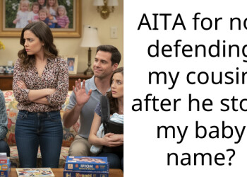 Furious Family Thunders Down On Treacherous Cousin For Swiping Mom-To-Be’s Cherished Baby Name