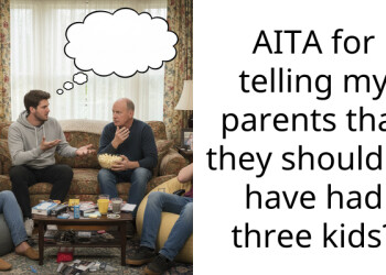AITA for telling my parents that they shouldn’t have had three kids?