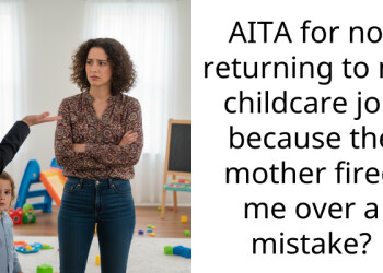 AITA for not returning to my childcare job because the mother fired me over a mistake?