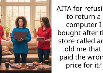 AITA for refusing to return a computer I bought after the store called and told me that I paid the wrong price for it?