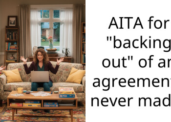 AITA for “backing out” of an agreement I never made?