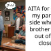 AITA for taking my parent’s side when my brother came out of the closet?