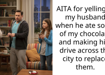 Pregnant Wife Yells At Husband For Eating Her Favorite Chocolates And He Drives Across Town To Buy Them
