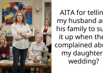 AITA for telling my husband and his family to suck it up when they complained about my daughters wedding?