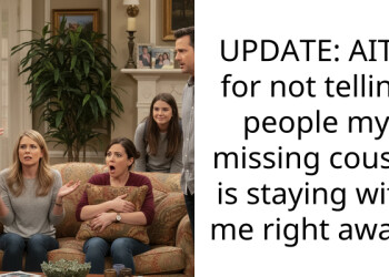 UPDATE: AITA for not telling people my missing cousin is staying with me right away?
