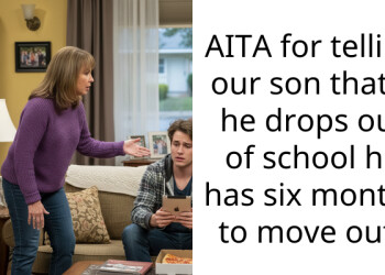 AITA for telling our son that if he drops out of school he has six months to move out?