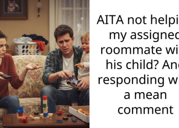 AITA not helping my a*signed roommate with his child? And responding with a mean comment