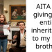 AITA for giving the entire inheritance to my twin brother?