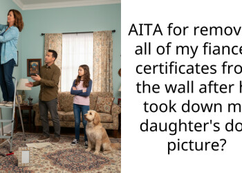 Woman Takes Down Fiancé’s Certificate Displays After He Took Down Her Daughter’s Photo Of Their Deceased Dog