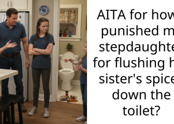 AITA for how I punished my stepdaughter for flushing her sister’s s**ces down the toilet?