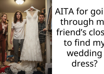 AITA for going through my friend’s closet to find my wedding dress?