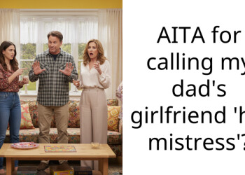 AITA for calling my dad’s girlfriend ‘his mistress’?