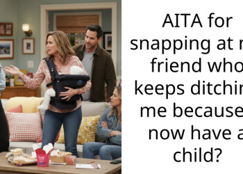 AITA for snapping at my friend who keeps ditching me because I now have a child?