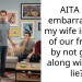 AITA for embarra*sing my wife in front of our friends by not going along with her lie?