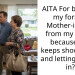 AITA For banning my former Mother-in-Law from my house because she keeps showing up and letting herself in?
