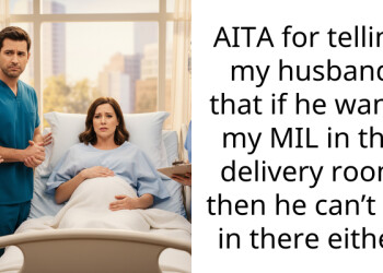 Woman Refuses To Let Her Husband Into The Delivery Room Because He Insists His Mother Also Be There