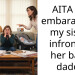 AITA for embara*sing my sister infront of her baby daddy