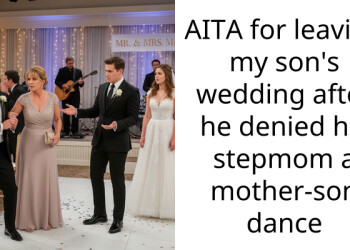 AITA for leaving my son’s wedding after he denied his stepmom a mother-son dance