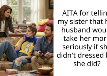 AITA for telling my sister that her husband would take her more seriously if she didn’t dressed like she did?