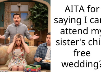 AITA for saying I can’t attend my sister’s child free wedding?