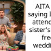 AITA for saying I can’t attend my sister’s child free wedding?