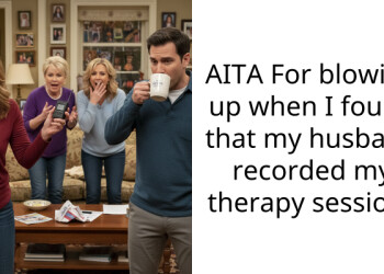 AITA For blowing up when I found that my husband recorded my therapy session?