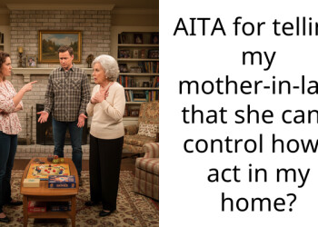 AITA for telling my mother-in-law that she can’t control how I act in my home?