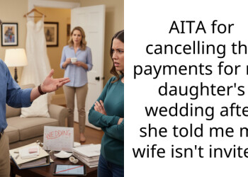 AITA for cancelling the payments for my daughter’s wedding after she told me my wife isn’t invited?