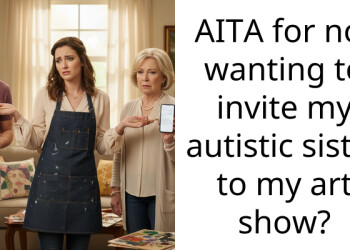 Young Artist Refuses To Invite Her Autistic Elder Sister To Her Art Show After Years Of Receiving Insults But Their Family Says The Artist Is Ableist For Excluding Her