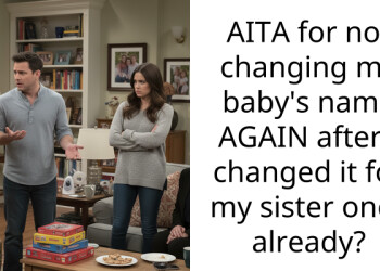 AITA for not changing my baby’s name AGAIN after I changed it for my sister once already?