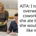 AITA: I told my overweight coworker is she ate like me she would look like me.