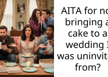 AITA for not bringing a cake to a wedding I was uninvited from?