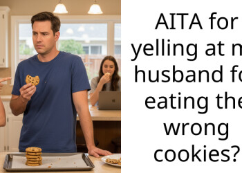 AITA for yelling at my husband for eating the wrong cookies?