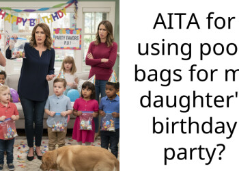 AITA for using p**p bags for my daughter’s birthday party?